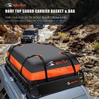 Universal Roof Rack Cargo Carrier Basket Suv Top Luggage Holder   Waterproof Bag