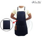 Professional Black Leather Hairdressing Barber Apron Cape With Stylish  durable