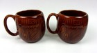 Pair Of Kava Craft Honolulu Hawaii Souvenir Kava Cups Tiki Mugs  anne     bobby 