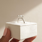 Pear   Marquise Cut 4 Tcw Moissanite Toi Et Moi Wedding Ring 18k White Gold Over