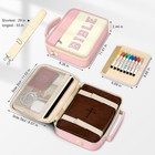 Large Bible Cover Case For Women Lady With Shoulder Strap Letter Pink Bible Bag