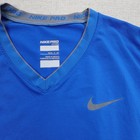 Nike Pro Fitted Shirt Mens Small Blue Dri-fit Athletic Short Sleeve Training Top