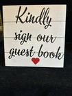 Wedding Guest Book Sign I Painted And Decorated On Wood
