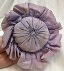 Porcelain Doll Head Vintage Pin Cushion Purple Cushion