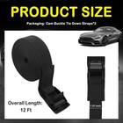 12ft Adjustable Car Cam Buckle Tie Down Straps With Buckle Car Lashing Straps