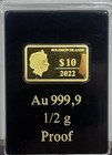 2022 Solomon Islands  10 Usa American Eagle Finest Gold  9999 Coin 1 2 G Proof