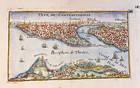 Constantinople Turkey C  1695 Nicolas De Fer Nice Antique View 17th Century