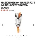 Mission Inhaler Fs3 Senior Hockey Roller Blades