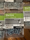 Bulk Lot Of 33 Packs Hillman Zinc Machine Screws And Nuts Assorted Sizes
