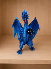 Ice Dragon With Crystal Orb Fantasy Figurine Gothic Mythical Decor