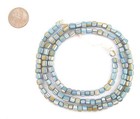 Blue Pastel Java Gooseberry Beads 5mm Indonesia Multicolor Cylinder Glass