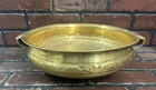 Vintage India Indian Urli Holy Temple Bowl 12  Brass Solid