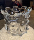Bumpy Vase With Thorns Or Spikes  Mcm Clear Glass Vase 7    X 6 5   