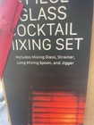 Casanero 4-piece Glass Cocktail Mixing Set   Martini Or Margarita Set