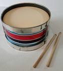 1960s Toy Drum Beatnik Hippie Cool Cat By Noble   Cooley - Great Sound 