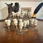 1 Antique Witch Head With Stand Antique German Bisque 2  Tall One Random
