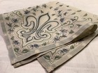 11389    antique 1800s French Fleur D   lis Print Civil War 18    Handkerchief Blue gr