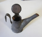 Antique Teapot Miner s Oil Lamp Coal Copper Iron 3  Good Condition Rare 