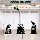 Brightdeck 3 Pcs Halloween Witch Yard 3 Pack  Potions Ghost Hand Tombstone