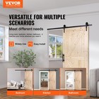 Vevor Barn Door And Hardware Kit 36  X 84  Wood Sliding Barn Door Kit Smoothly