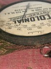 Vintage Colonial Steel Corp Thermometer  9 1 2    