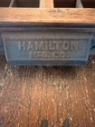 Antique Hamilton Mfg Co Wooden Printer   s Type Drawer Letterpress Tray Shadow Box