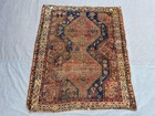 3 10 X 4 6 Ft Antique Hand Knotted Rug Low Pile Distressed Caucasian Style Rug