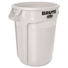 Rubbermaid Commercial 2632whi 32 Gal  Vented Round Brute Container - White New