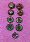 Bakelite Apple Juice Button Set Of 9