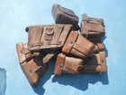 Ww1 Austrian M1895  Leather Ammo Ammunition  Pouch Two Pocket W D Ring 2 Each