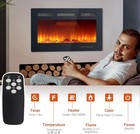 Wall Mounted   Recessed 30  Electric Fireplace Insert Heater With Remote