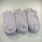 Vtg 3 Pack   Women   s Orlon Socks 80 s 9-11 Nos Low Cut Purple Acrylic Usa Made
