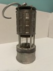 Vtg Rare Koehler Permissible Flame Mining Lamp  No  211 W  Wolf Etched Glass