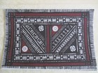Six Vintage 1975 Fiji Tapa Placemats Hand Printed In Hawaii - Nos