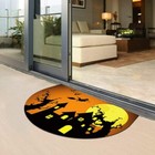 Half Round Rubber Door Mat  Decorative Indoor Outdoor Non Slip Front Door Mat