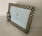 Teddy Bear Picture Frame 6x4    Photo Textured Pewter Metal   Rhinestones A19