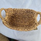 Handmade Basket Vietnam Sea Grass Bell Storage With Handles Cottage Home Decor