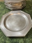 Wilton Armetale Pewter-like Plate     9    Colonial Style     Rwp Usa Vintage 1976