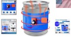 Versatile Blue 5 Gallon Drum Heater - 120v With 800w Power For Optimal Heating