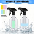 Ojxkz 10oz 300ml 360   Spray Bottles  2-pack  Clear Plastic Small 