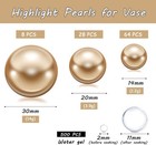 100pcs Floating Gold Polished Glossy Beads Vase Fillers  No 100 Pcs  