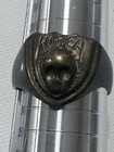 Vintage 1950s Korean War Korea Skull Souvenir Ring Brass Size 10 Military
