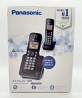 Panasonic Cordless Expandable 2 Phone System Black Kx-tgc352b Backlit