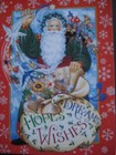 Unused Vintage Greeting Card Judith Ann Griffith Christmas Santa W  Magical Sack