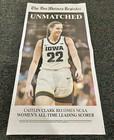 2024 Caitlin Clark Iowa Hawkeyes Unmatched Newspaper Vs Michigan Women s Team