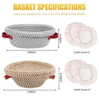 Banneton Bread Proofing Basket Set Of 2 9 round   10 oval Rattan Sourdough