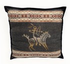 Rare Vintage Pendleton Indian Horse Buffalo Wool Throw Pillow  read