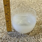 Vintage Blendo Tall White Frosted Glass Martini Pitcher And 6 Glasses