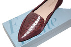 Essex Lane Flat Shoes El Aleanor Deep Wine Color New Size 8m Ladies