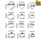 12pcs Cookie Cutter Stainless Steel Biscuit Mould Pastry Baking Cake Diy Decors